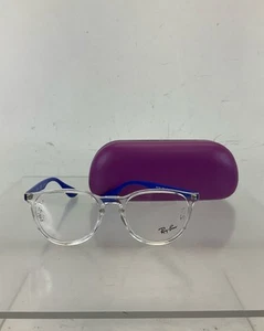 Ray-Ban RB7046 5734 Erika Clear & Blue Round Eyeglasses Frames - Picture 1 of 5