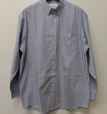 Roundtree & Yorke Gold Label Non Iron EZ Wash Poplin Cotton Dress Shirt 18 34 - Image 1 of 4
