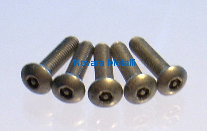100 viti Brugola Testa Bombata M4x20 pin sicurezza Inox ISO 7380 viti antisvito - Immagine 1 di 1