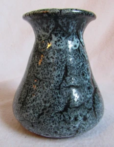 MONTANA ERDE KERAMIK BLAU-WEISSE GLASUR VASE 1985 SIGNIERT - Bild 1 von 5