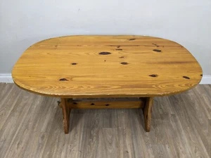 DINING TABLE Pine Oval Traditional Farmhouse Kitchen 6 Seats FREE DELIVERY - Picture 1 of 22