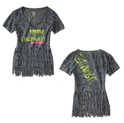 Top Zumba Sunset Cuello en V Cortado - Gris ~ Talla Pequeña ~ ¡Nuevo! ~ ¡Envío gratis! Foto 1 de 3