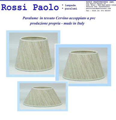 Paralume rustico in tessuto Cervino - produzione propria made in Italy - Immagine 1 di 2