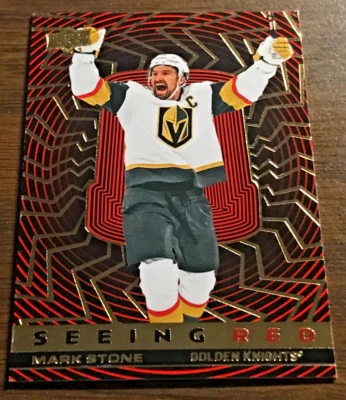 2023-24 UD Extended Series Hockey Seeing Red trading card of Mark Stone (SR-65) - Image 1 of 2