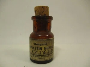 EMPTY Antique Small Chemical Hematien Merck Reagent Germany New York - Picture 1 of 8