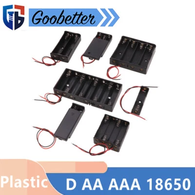 MARKENLOS Batteriehalter 1 2 3 4 5 6 8 10 Mignon D AA AAA 18650 Batterien Akkufach