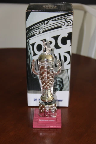 Indy 500 Borg Warner trophy bobblehead Cover