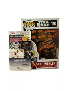 GREG GRUNBERG SNAP WEXLEY #110 7BAP X-WING SIGNED AUTOGRAPHED FUNKO POP-JSA COA - Picture 1 of 6