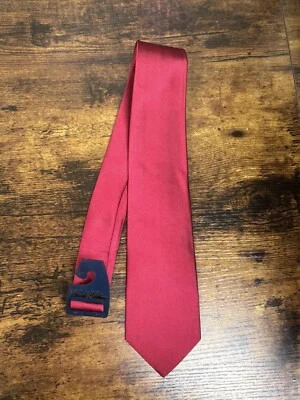 Corbata Brooks Brothers roja lisa 100 % seda para hombre 58" Foto 1 de 4
