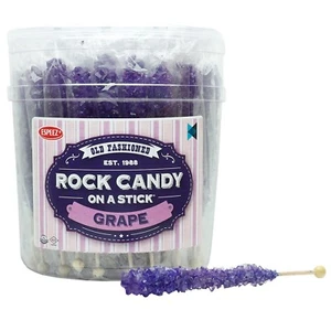 Rock Candy Sticks Purple Grape 36Ct 792g - Picture 1 of 7