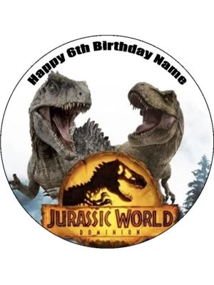  Съедобные вафельные макароны для тортов с динозаврами юрского периода — тематические кексы с динозаврами — 3 размера - Изображение 1 из 4