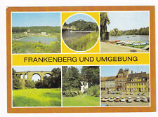 starożytny AK Frankenberg Freibad Zschopau Schilfteich Eisenbahnbrücke 1989 //32