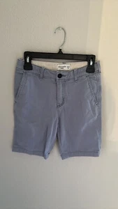Abercrombie Kids Shorts Boys 13/14 Chino Grey Classic Cotton Casual - Picture 1 of 5
