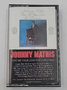 Johnny Mathis: Give Me Your Love for Christmas Cassette Tape Columbia Records - Picture 1 of 5
