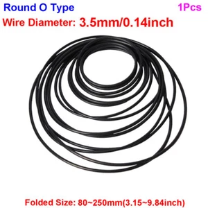 3.5mm Round O Type Rubber Drive Belt Ring for Video Recorder Turntable Cassette - Picture 1 of 6