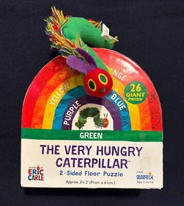 The Very Hungry Caterpillar 2-Sided Floor Puzzle, 26 Piece + Plush Toy - Picture 1 of 5