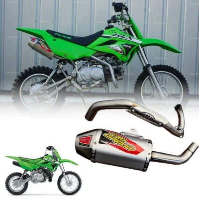 Full System Complete Muffler Short Exhaust KAWASAKI KLX110 110 KLX110R L ENDURO - Image 1 of 4