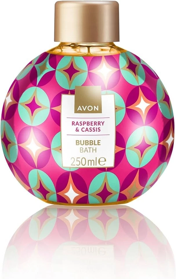 3 x AVON BUBBLE BATH RASPBERRY & CASSIS ( 3 x 250ml = 750!) - Image 1 of 3