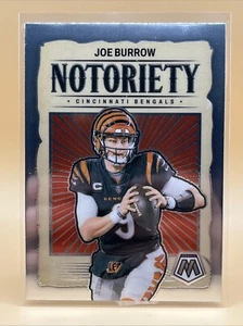 2024 Panini Mosaic Joe Burrow Notoriety #2 Cincinnati Bengals - Imagen 1 de 2
