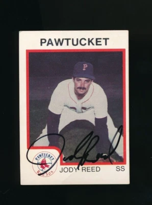 1987 ProCards Pawtucket Red Sox Jody Reed #56 signed auto autograph - Image 1 of 2