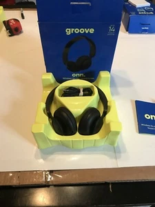 ONN Wireless on ear headphones Bluetooth Lightweight 14+ hours of playtime Blue - Picture 1 of 2