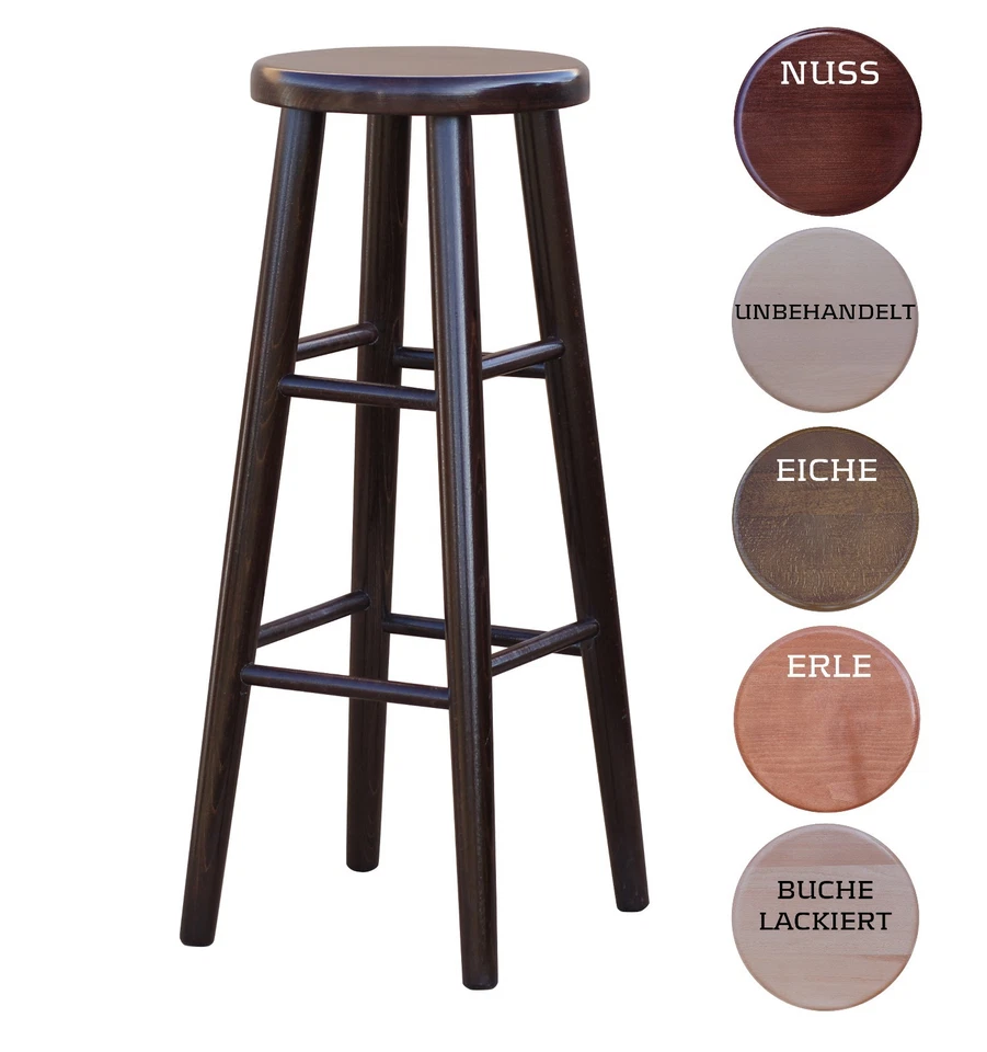 BARSTUHL BUCHENHOLZ HOCKER NEU 82CM HOCH - Bild 1 von 1