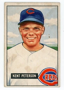 1951 Bowman Kent Peterson #215 Reds Vg - Picture 1 of 1