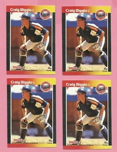 LOT OF 4 CRAIG BIGGIO 1989 DONRUSS ROOKIES #561 NM-MT JB - Bild 1 von 1