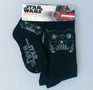 Star Wars Socks Father & Son Socks Gift Set 2pairs Boys 5-6.5 Men's 10-13 - Picture 1 of 2