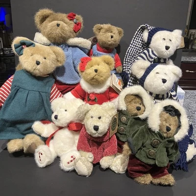 Boyd's Bears Peluche Navidad/Invierno/Lote de 10/NUEVO/NUEVO con etiquetas Foto 1 de 4