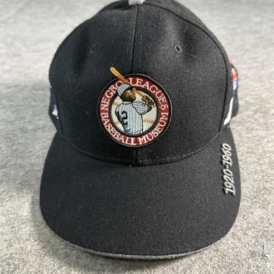 Negro Leagues Hat Cap Fitted Mens 7 7/8 Baseball Museum 1920-1960 Patches - Image 1 of 4