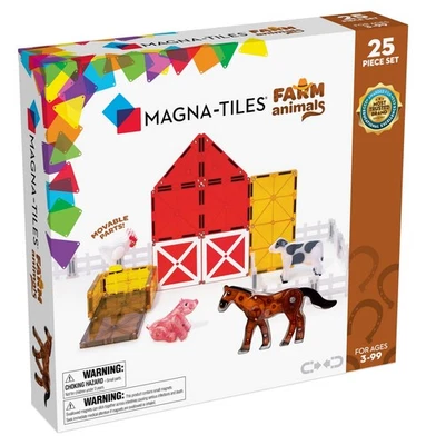 Juego de construcción magnética de 25 piezas de animales de granja, el edificio magnético ORIGINAL... Foto 1 de 4