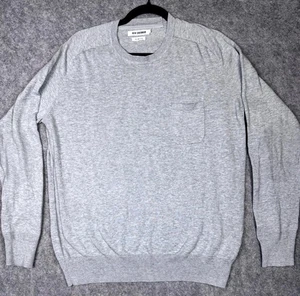 Ben Sherman Sweater Mens XL Grey Pima Cotton Knitted Winter Crew Neck Pullover - Picture 1 of 8