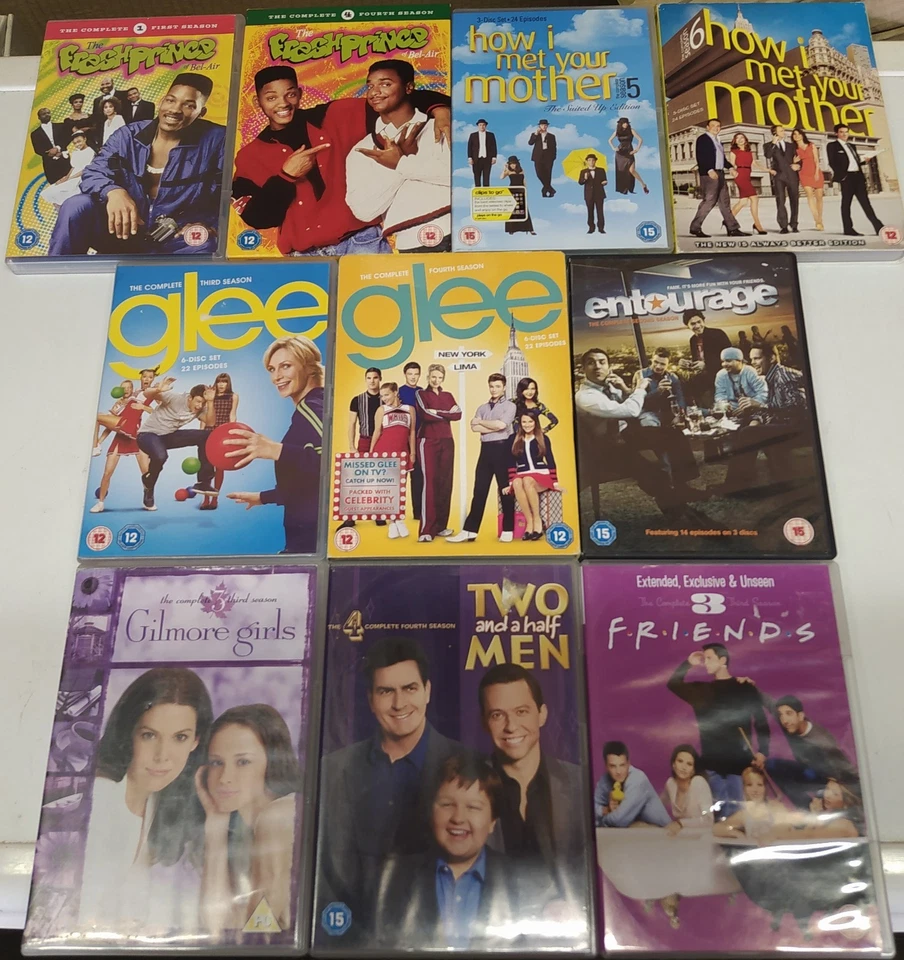 DVD Bundle x 10 US TV Comedy Fresh Prince Of Bel Air Friends Glee - Image 1 of 1
