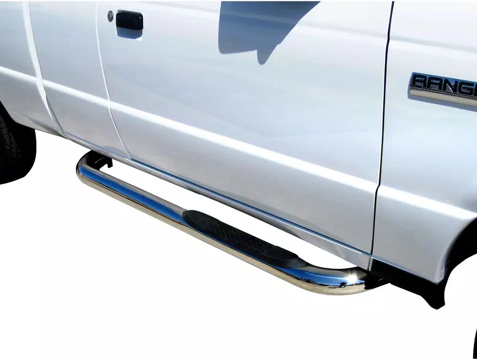 Ionic 3" Stainless Steel Nerf Bars Fit 1998-2011 SuperCab 2-Door Ford Ranger Foto 1 de 4