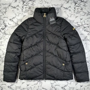 BARBOUR INTERNATIONAL Womens Black Mackney Quilt Jacket SIZE 8 BNWT Authentic - Picture 1 of 14