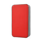 96 Disc CD/DVD Case Holder Storage Wallet Portable Organizer Zippper Bag Red