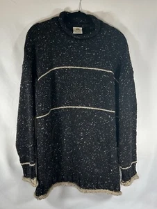 Maglione maglia 100% lana Donegal marmorizzata vestibilità grande made in Ireland vintage anni 90 - Foto 1 di 7
