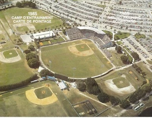 1985 Spring Training MONTREAL EXPOS Scorecard PROGRAM NM-MINT - Picture 1 of 1