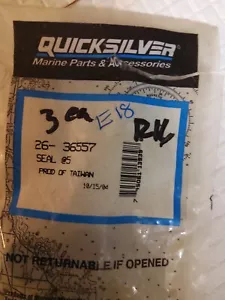Mercury Quicksilver genuino 26-36557 sello 3ea R16 - Imagen 1 de 2