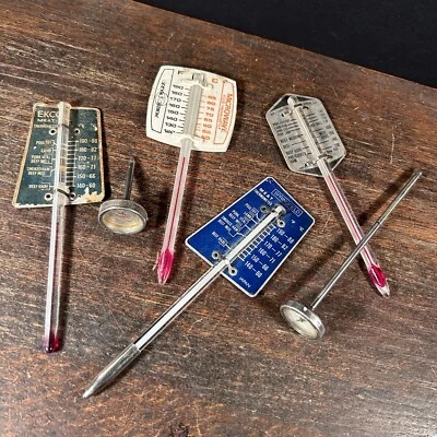 Vintage Thermometer Lot (6) Roast Meat Poultry USA Collection Kitchen Decor - Image 1 of 4
