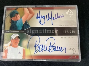2004 SP AUTHENTIC SIGN OF THE TIMES MEG MALLON BETH BAUER 137/250 - Picture 1 of 2