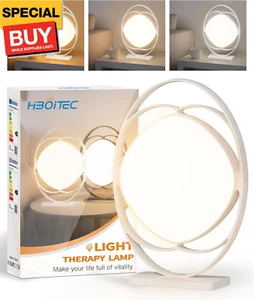 Light Therapy Lamp - 10000 Lux UV-Free Sun Light With 3 Color Temperature, 5 Adj - Picture 1 of 7
