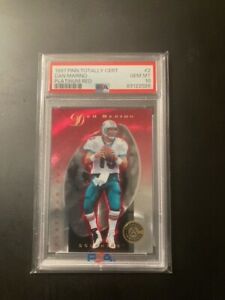 1997 Pinnacle Totally Certified Platinum Red /4999 PSA 10 #2 Miami Dolphins HOF