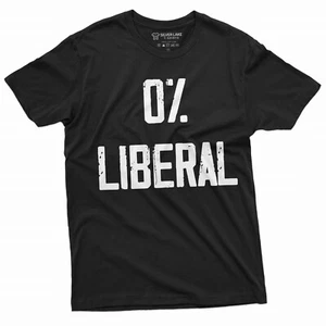 Camiseta Zero % Liberal Anti-Liberalismo Republicano Antidemócrata Camiseta - Imagen 1 de 8