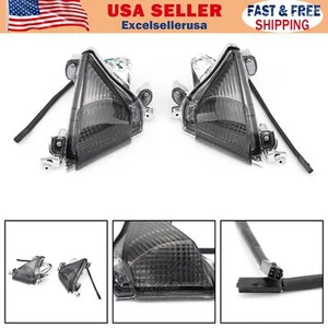 Señales de giro delanteras para lente para Kawasaki ZX10R 2004-2005 Smoke - Imagen 1 de 7