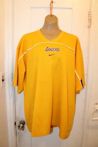 Camisa de tiro de calentamiento Nike Team Los Angeles LAKERS para hombre XL vintage años 00 Y2K - Imagen 1 de 5