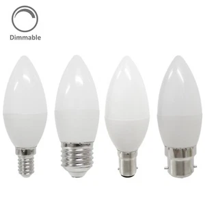 LED Candle Bulb Lamp 6W Opal Dimmable 3000k 4000k 6400k SES ES SBC BC - Picture 1 of 9