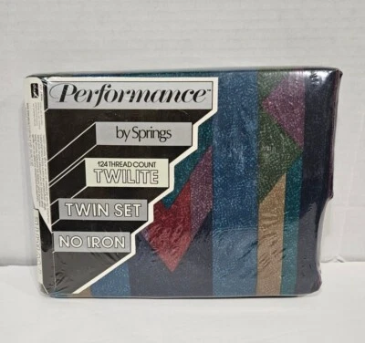 Nuevo Juego de Sábanas Doble Vintage Performance by Springs Twilite Azul Navaho Foto 1 de 4