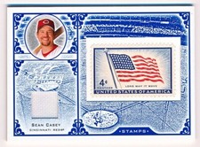 2005 Leaf Century Collection Sean Casey USA Flag Stamp Jersey #S-46 /100 - QTY